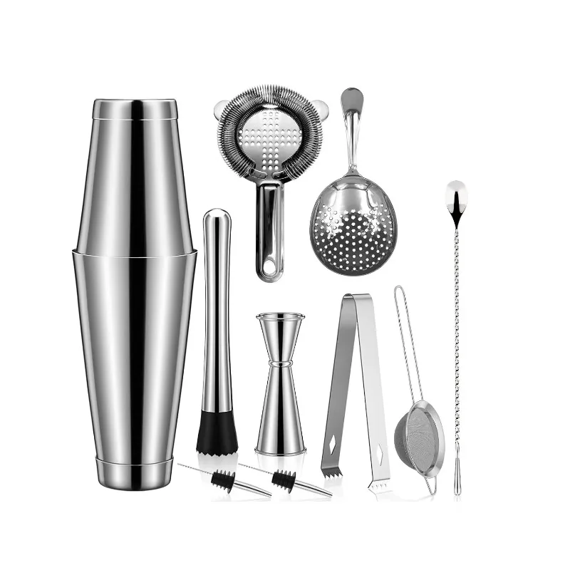 Boston Shaker Set - Customized 10-Piece Bartending Kit New Design