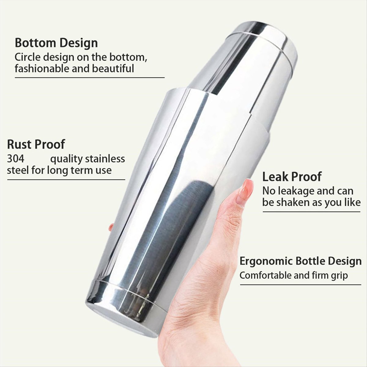 Boston Shaker Set - Boston Cocktail Shaker Set, 17 Oz