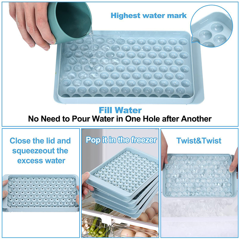 Mini Ice Cube Tray 104 Holes R - Ice Mold Sphere 评论和价格