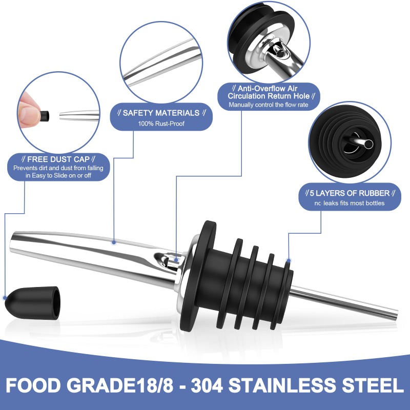Stainless Steel Wine Bottle St - Bitters Bottle Set 评论和价格