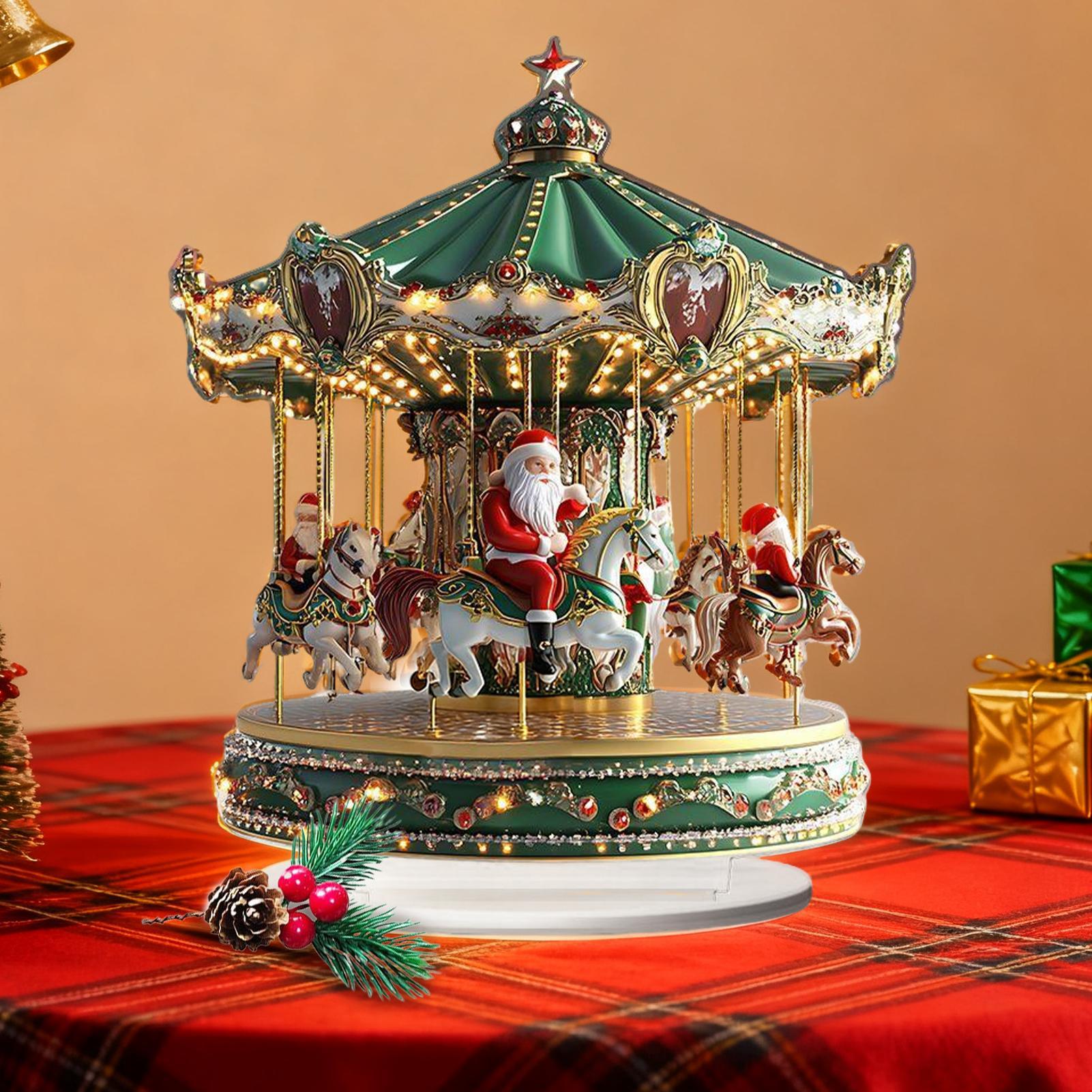 Christmas Carousel Acrylic 2D  - Home Bar Shelf 评论和价格