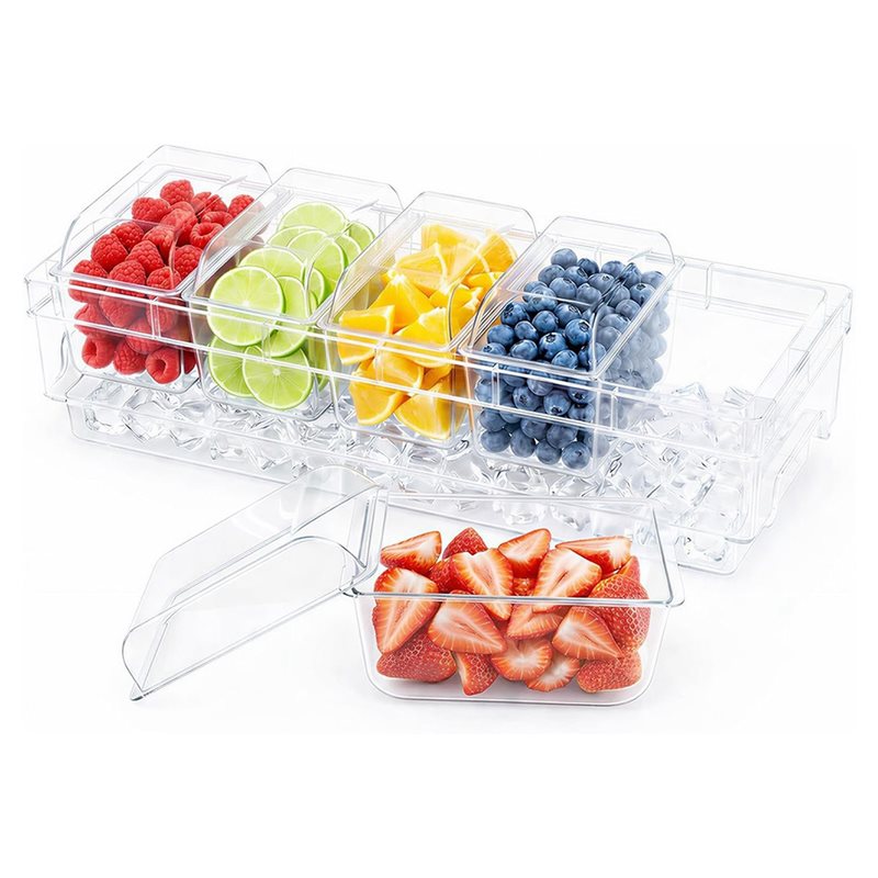 AB46-For Bar Supplies, Chilled - Garnish Tray Set 评论和价格
