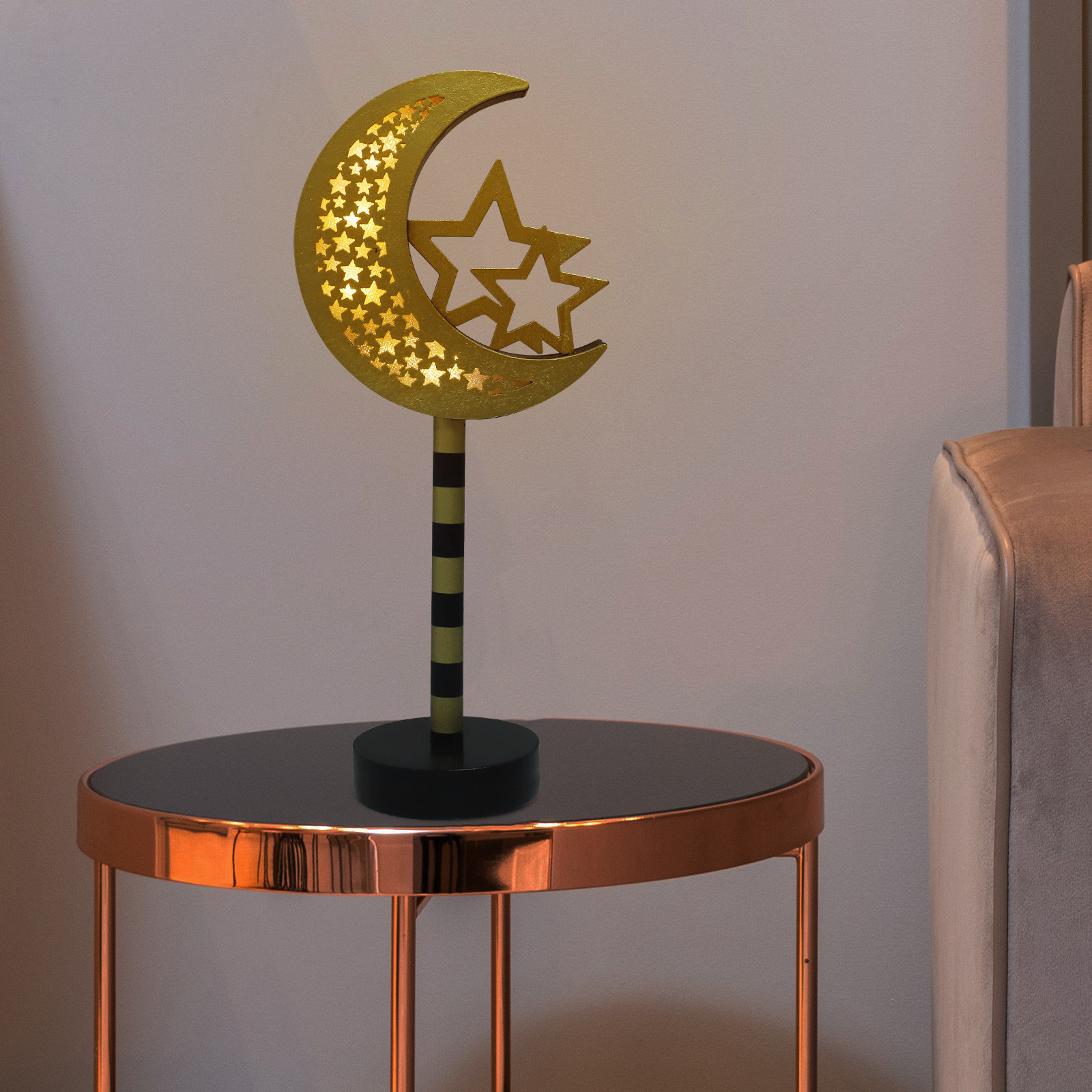 Ramadan LED Lamp Eid Mubarak W - Home Bar Cafe 评论和价格