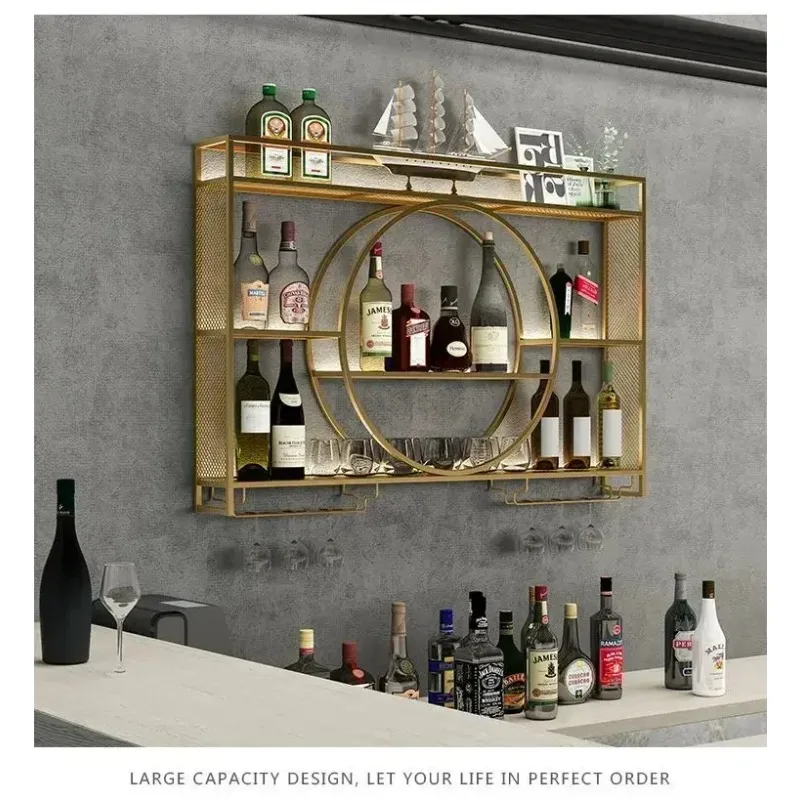 Industrial Wall Mounted Bar Wi - Home Bar Shelf 评论和价格