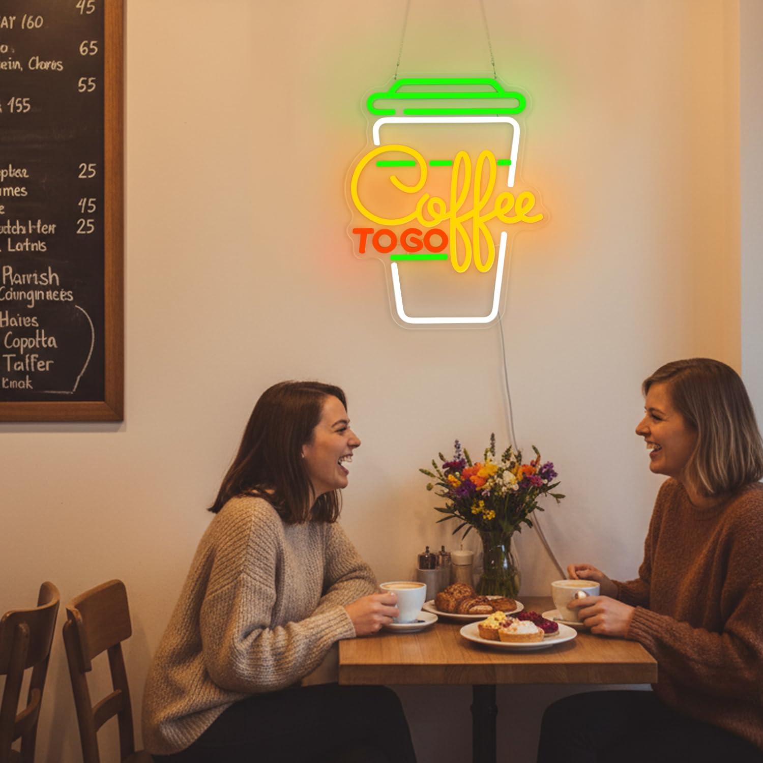 Coffee Neon Sign USB Dimmable  - Home Bar And Coffee 评论和价格