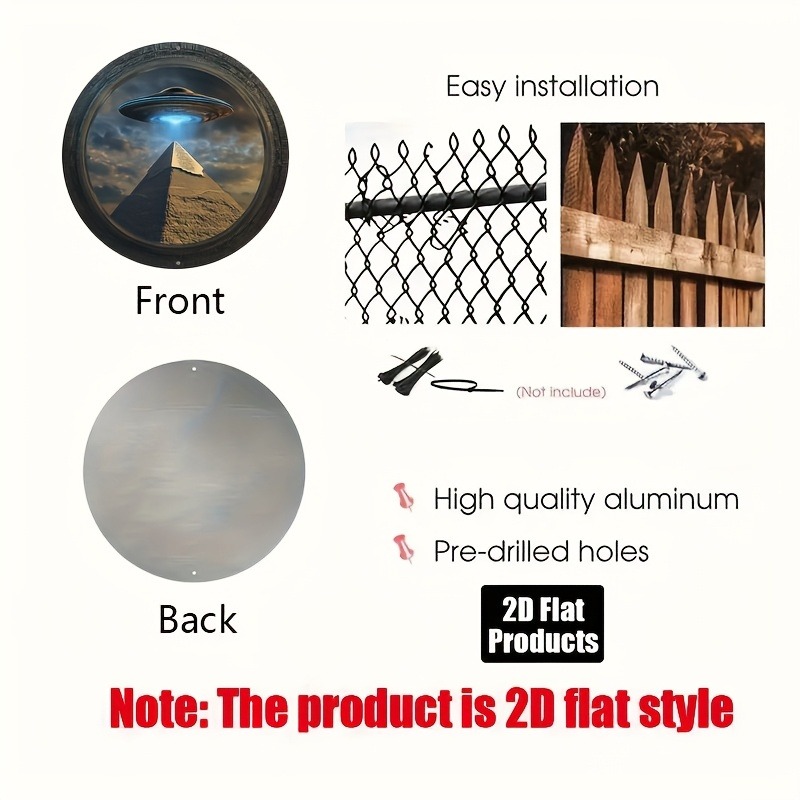 Pyramid UFO Theme Round Alumin - Home Bar Accessories 评论和价格