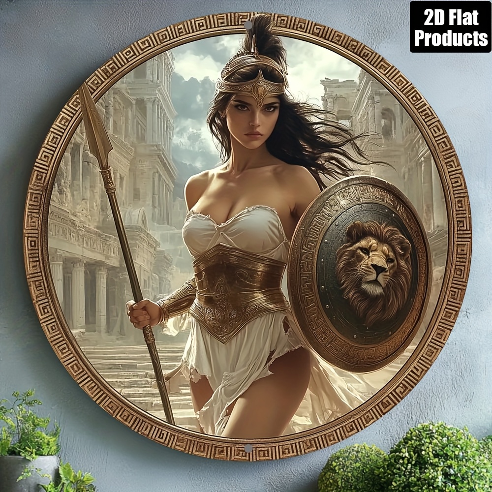 Vintage Greek Warrior Round Al - Home Bar Accessories 评论和价格