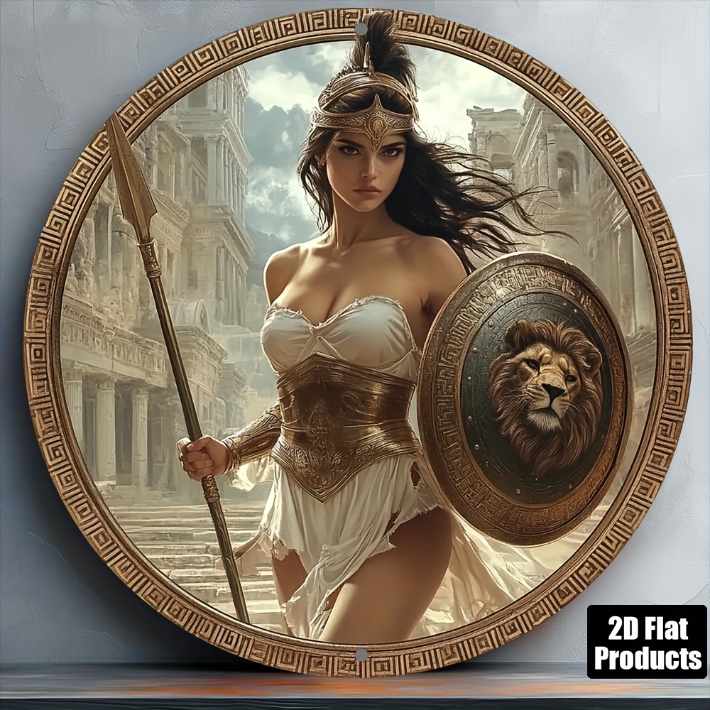 Vintage Greek Warrior Round Al - Home Bar Accessories 评论和价格