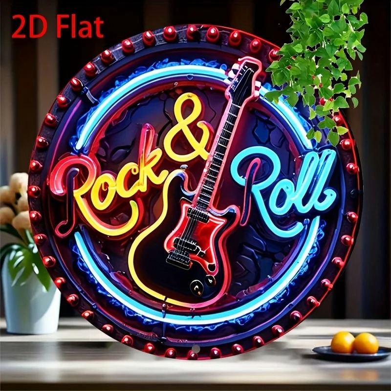 A Vintage Rock Neon Sign, 2Dfl - Home Bar Accessories 评论和价格
