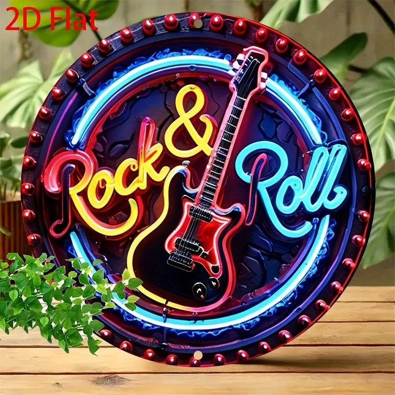 A Vintage Rock Neon Sign, 2Dfl - Home Bar Accessories 评论和价格