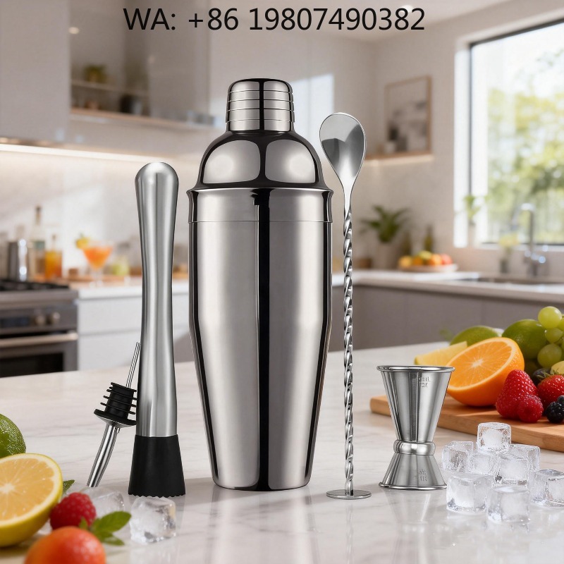 5-Piece Stainless Steel Bar Mi - Boston Shaker Set 评论和价格