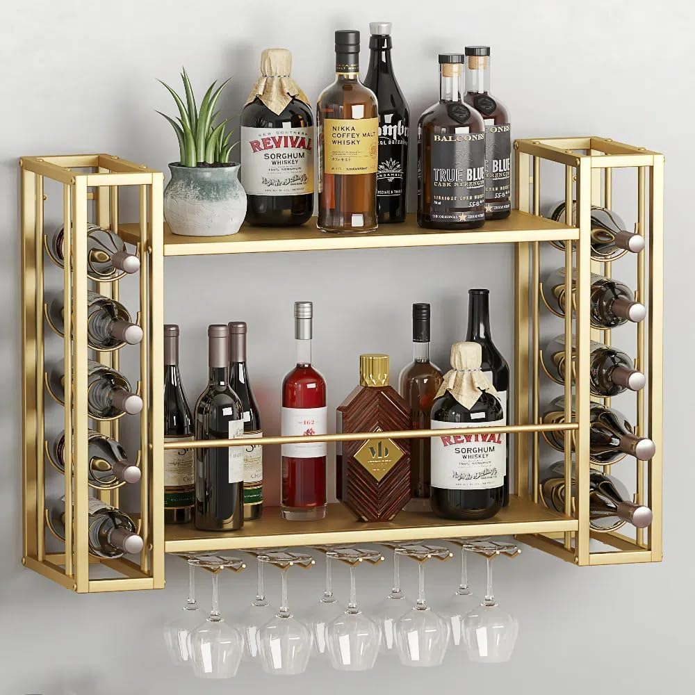 Wall Mounted Wine Rack, Wine R - Home Bar Shelf 评论和价格